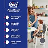 Chicco Pocket Snack Booster Seat for Children 6 Months to 3 Years Dark Grey view 2