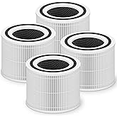 240 True HEPA Replacement Filter 14 Compatible with Puroair 240 Air Purifier, 3-in-1 High-Efficiency HP-14 True HEPA with Activated Carbon Filter, 4 Pack, White