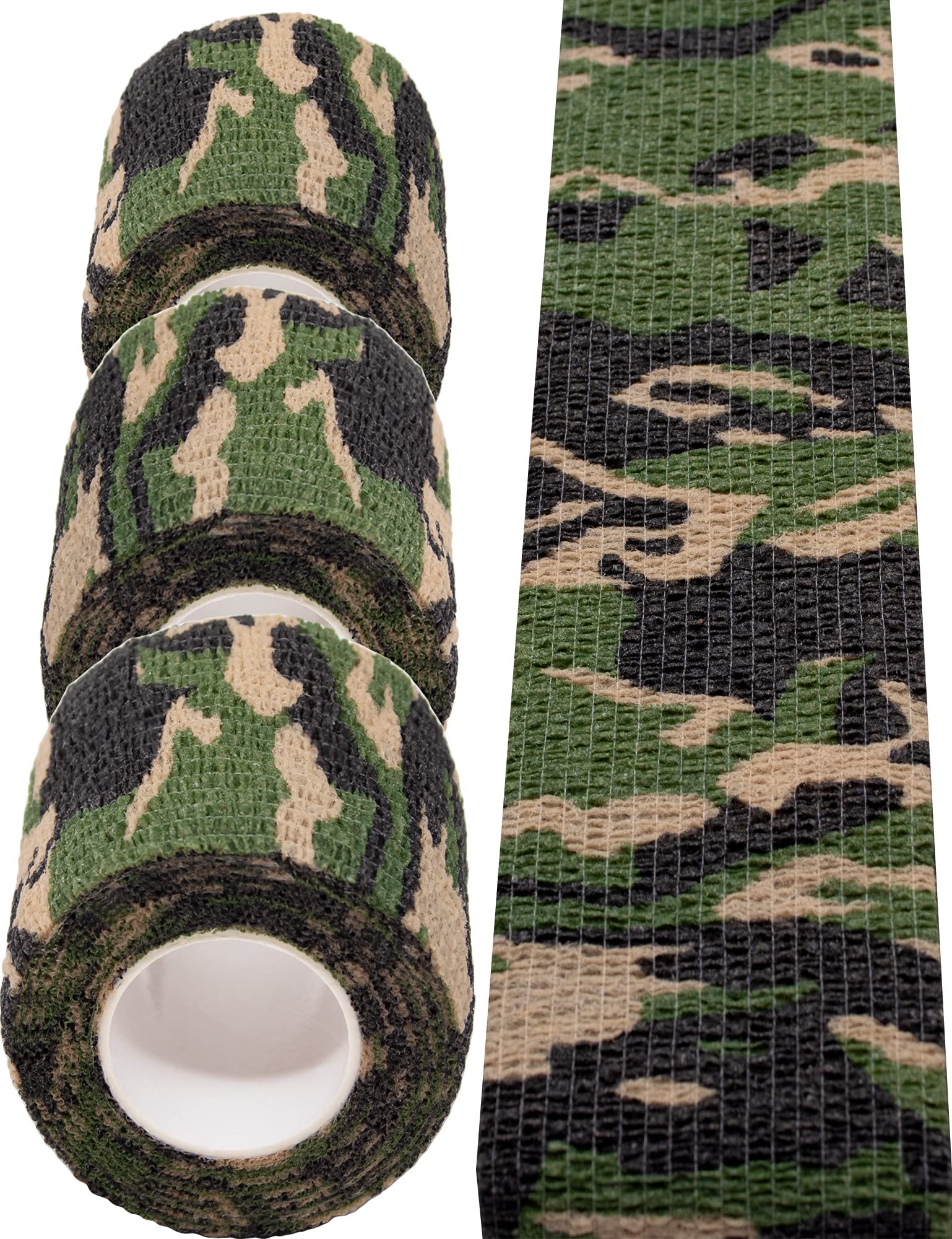 Outdoor Saxx Camouflage Adhesive Tape - 3X 4.5m Latex Tape for Hunting, Fishing, Photography Equipment