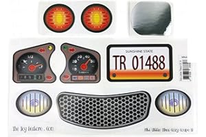 The Toy Restore Replacement Decals Stickers Fits Little Tikes Cozy Coupe II White