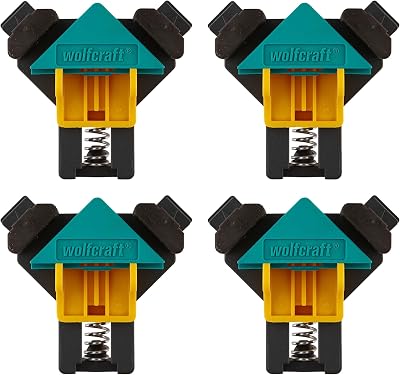 Wolfcraft Project Set Right Angle Clamps ES 22 Corner Clamps 4-Pack