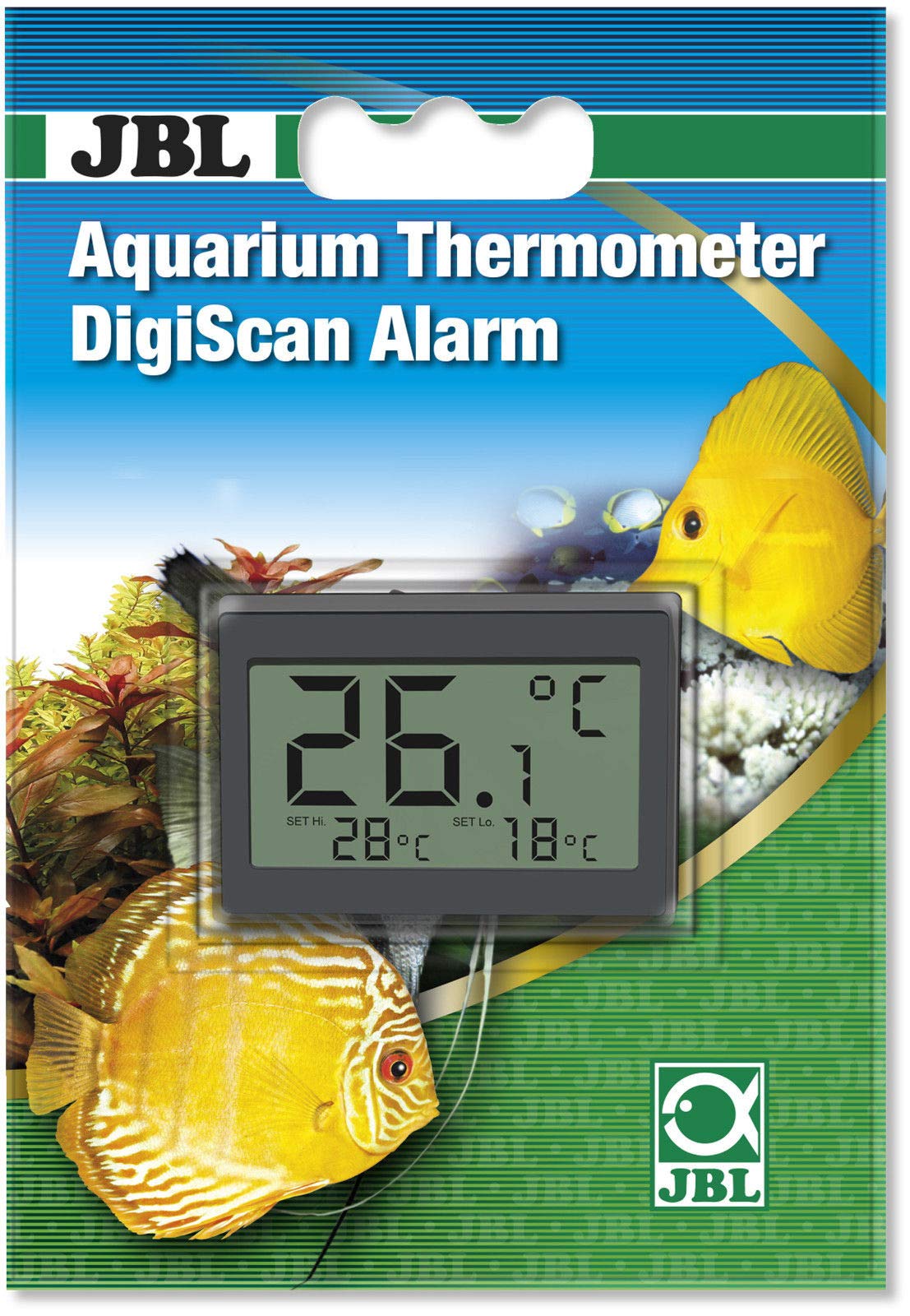 JBL Aquarium Thermometer DigiScan Alarm, 21 g,Grey