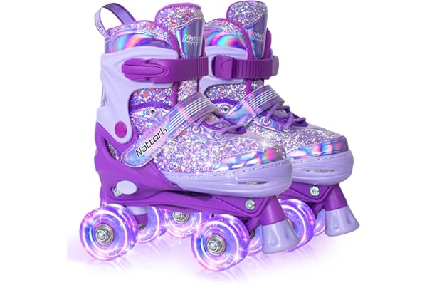 Nattork kids roller skates with light-up wheels from Amazon