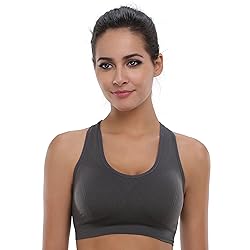 BAOMOSI Women's Seamless Racerback Sports Bra High