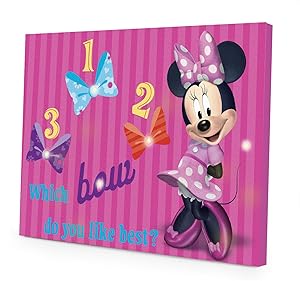 Disney Minnie Mouse LED Canvas Wall Art, 15.75-Inch x 11.5-Inch