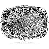 Westscorpbk Western Belt Buckles Men Vintage Cowboy American Flag Belt Buckles Gifts for Men Women Cowgirl