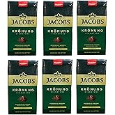 Jacobs Kronung Ground Coffee 500 Gram, 1.76 Ounce (Pack of 6)