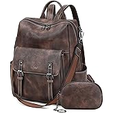 AGLOD Backpack Purse for Women PU Leather Back Packs Designer Ladies Shoulder Bag Fashion Faux Work Travel Handbags