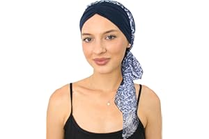 CAPLORD Head Scarf for Women Skull Cap Chemo Patients Headwear Cancer Hair Loss Scarf Headwrap Cover Hat Turban Covering Wrap