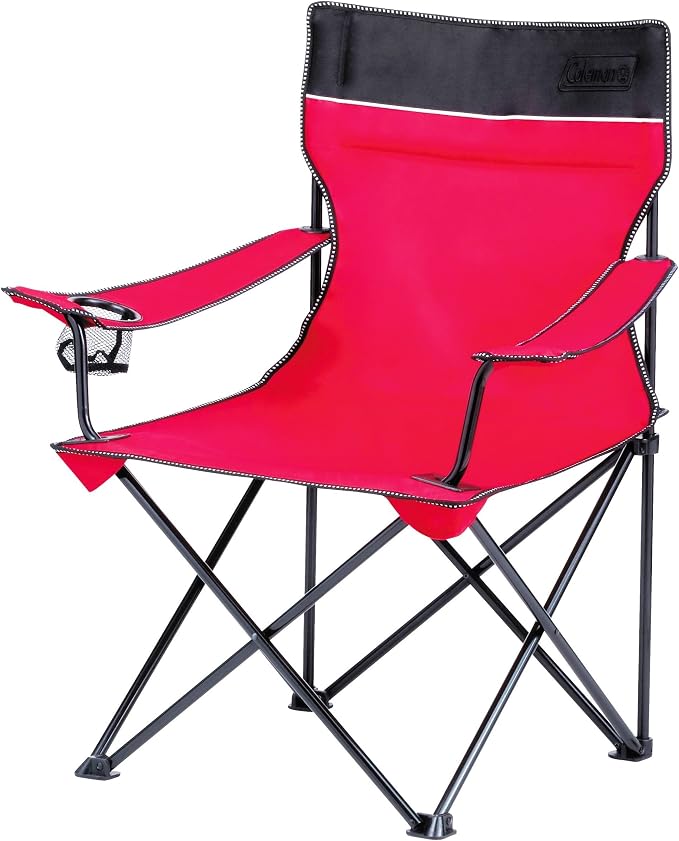 Coleman Standard Quad Chair Cardinal: Amazon.co.uk: Sports & Outdoors