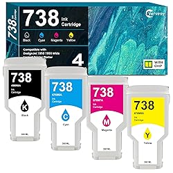 738 738XL Ink Cartridges 4-Pack with Chip