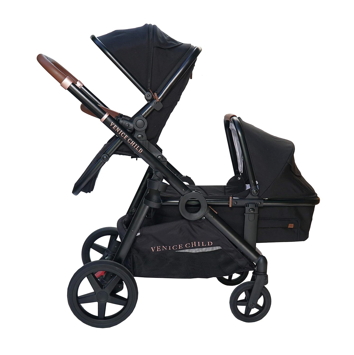 double bassinet pram