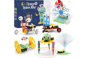WESAYEE STEM Science Robotics Kit, Experiments Projects Activities for Kids 6-8 8-12, Build Robot Crafts for Boys Toys, DIY Electronic Engineering Building Kits for Girls Age 6 7 8 9 10 11 12 + Year Old Gifts