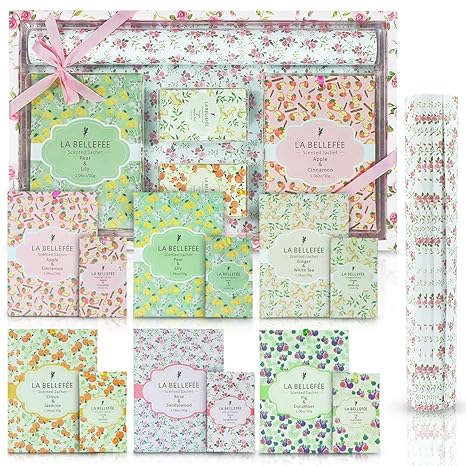 La Bellefee Scented Sachets Bags And Scented Drawer Liners For