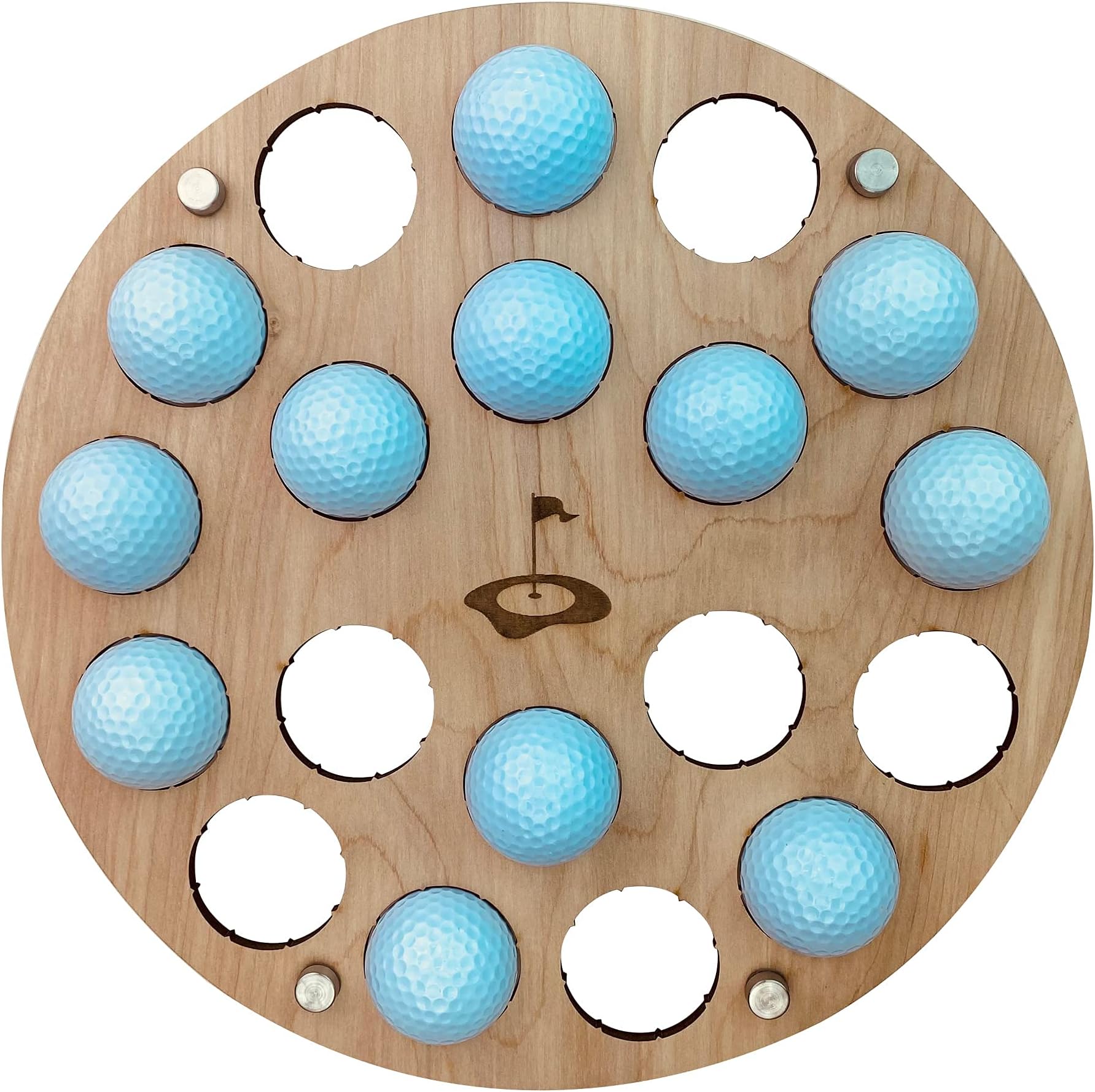 Torched Golf Ball Display Holder Collector’s Case Holds Golf Balls Wall Mount Decor, Golf Lovers Gift for Men