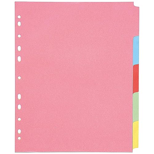 Q-Connect 5-Part Extra Wide Subject Divider A4 KF76981