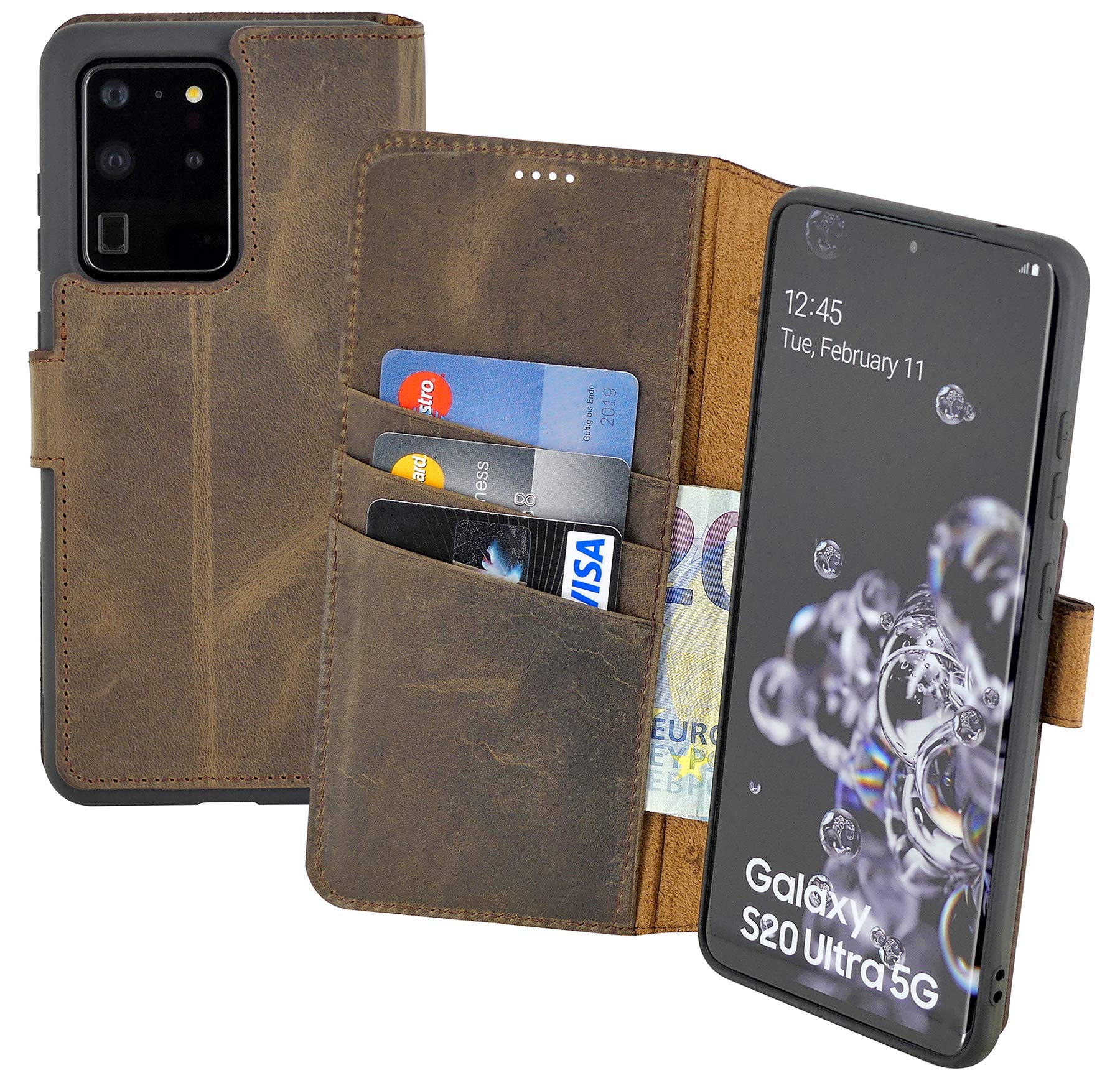 Suncase Book-Style Case Compatible with Samsung Galaxy S20 Ultra