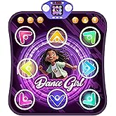 Dance Mat Toys for 3-12 Year Old Kids, Bluetooth Dance Pad with Light-Up 8 Keys,Interactive Dance Game with 4 Modes,Built-in Music&Non-Slip,Christmas Birthday Gift for Girls,Boys