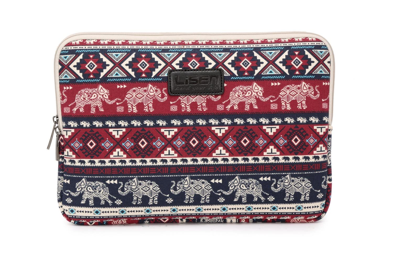fdsmall Laptop Sleeve, 13-13.3 Inch, Notebook Carrying Case - Waterproof, Shock Resistant Bag - Elephant Red