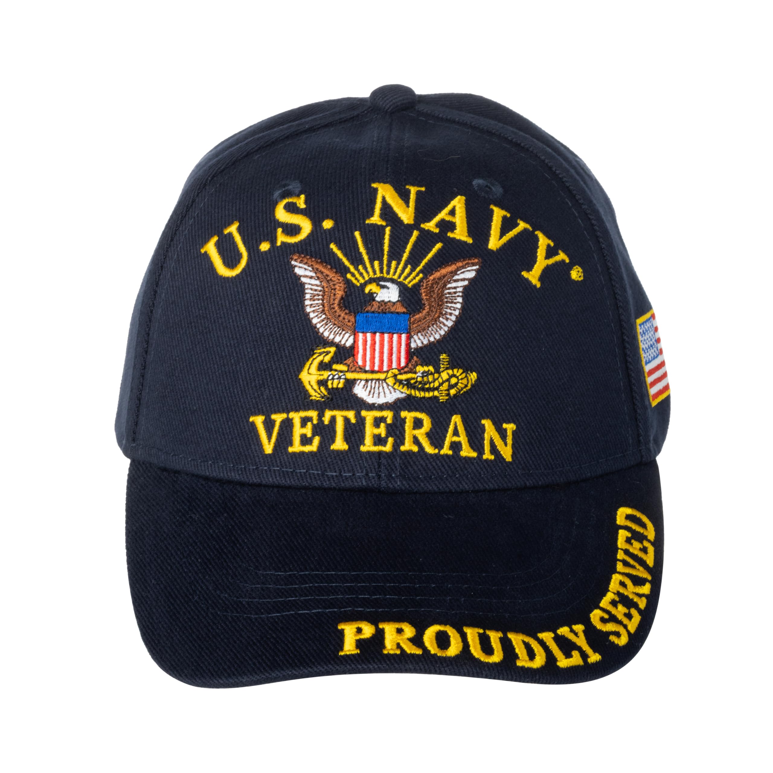 Photo 1 of United States Navy Veteran Proudly Served Blue Hat Cap USN