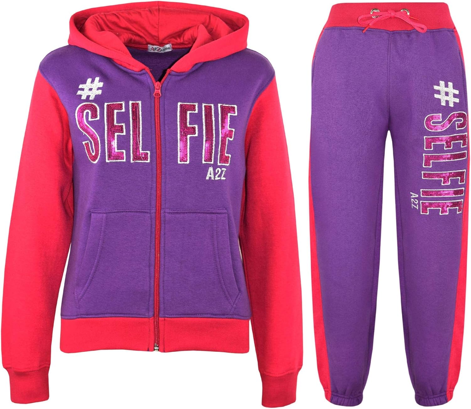 girls purple tracksuit