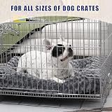 KSIIA Small Dog Bed 60x45x7 cm Calming Plush with Non Skid Bottom view 6