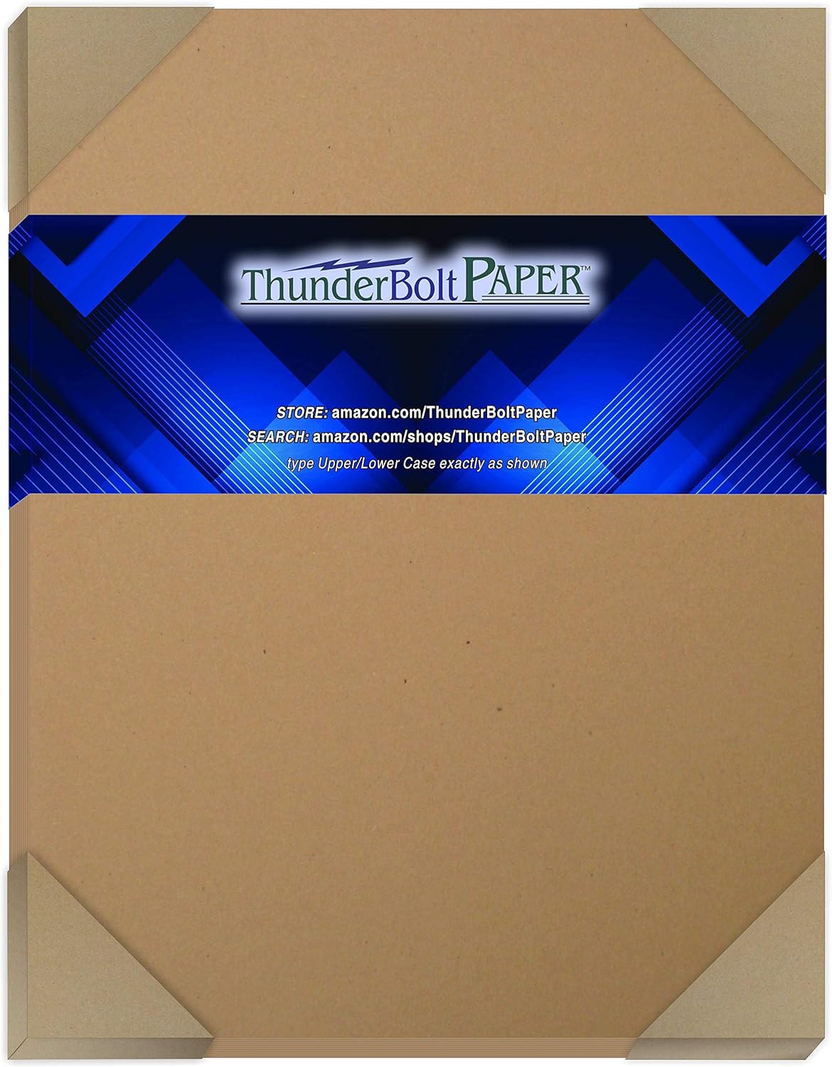 8.5 X 11 Smooth Finish 150 Brown Kraft Fiber 80 Cover Paper Sheets