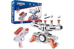 USA Toyz Astroshot Zero G Shooting Games - Nerf Compatible Toy Gun Electronic Hovering Ball Target Shooting Game with 1 Foam Blaster Toy Gun, 10 Floating Ball Targets, 12 Foam Darts, 1 Dart Holder