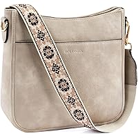 Angel Kiss Borsa Donna In Pelle PU Lavata, Hobo A Spalla E Tracolla, Con 4 Pezzi. Design Casual, Leggera E Spaziosa, Con Tracolla Regolabile E Tasche Multiple. Perfetta Per Lavoro, Viaggi E Shopping.
