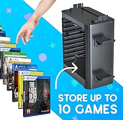 Skywin- Game Storage Tower Compatible With Nintendo