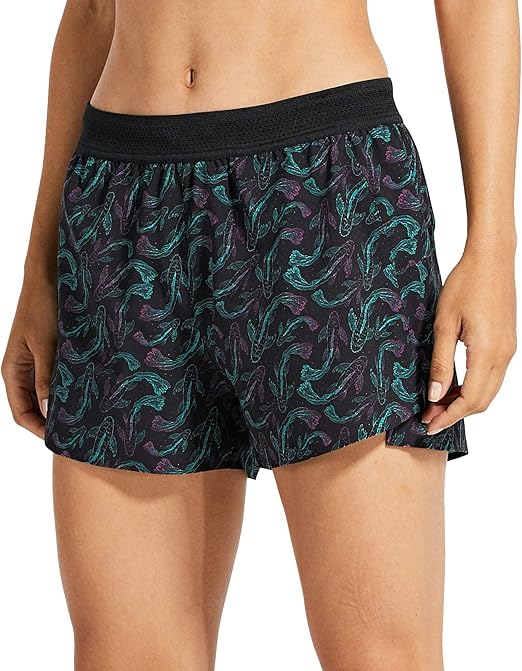Libin Women's 3 Inch Running Shorts with Liner Quick Dry Athletic