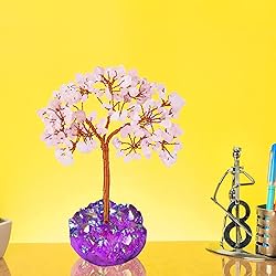 YATSKIA Rose Quartz Chakra Tree, Feng Shui