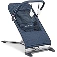 Baby Delight Alpine Deluxe Portable Bouncer, Infant, 0 – 6 Months, Quilted Indigo