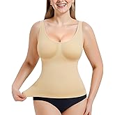 LANCS Compression Tank Top for Women Seamless Tummy Control Shapewear Shirts Slimming Body Shaper Camisole
