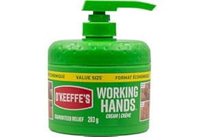 O'Keeffe's Working Hands Hand Cream for Extremely Dry, Cracked Hands, Heals, Relieves and Repairs, Boosts Moisture Levels, 28