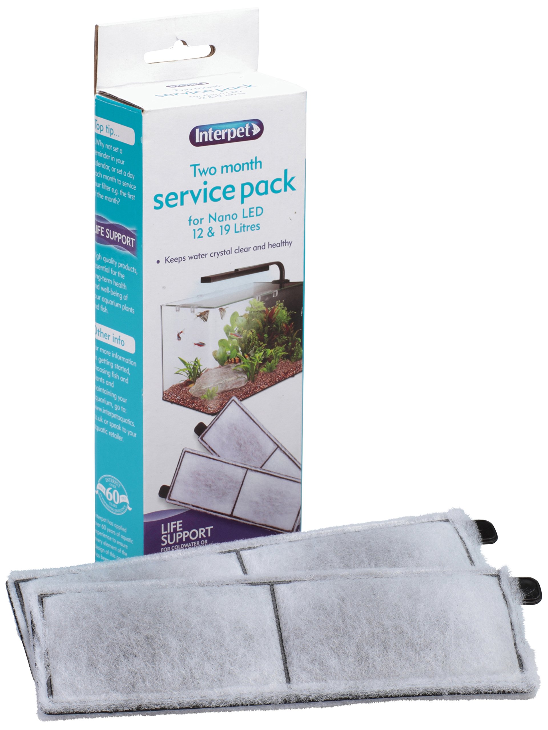 Interpet Two Month Service Pack for Nano LED Aquariums,12 x 19 inch
