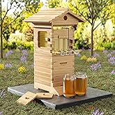 Flow Hive Automatic Beehive Kit &ndash; Self-Harvesting Honey Bee Hive for Backyard Beekeeping | Cedar Wood Bee Hive Box for Beginners | Starter Beehive with Flow Frame Technology