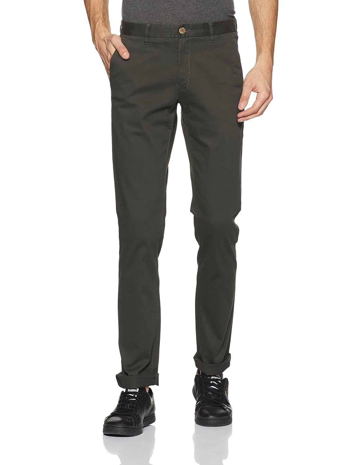 blackberrys men's skinny fit casual trousers