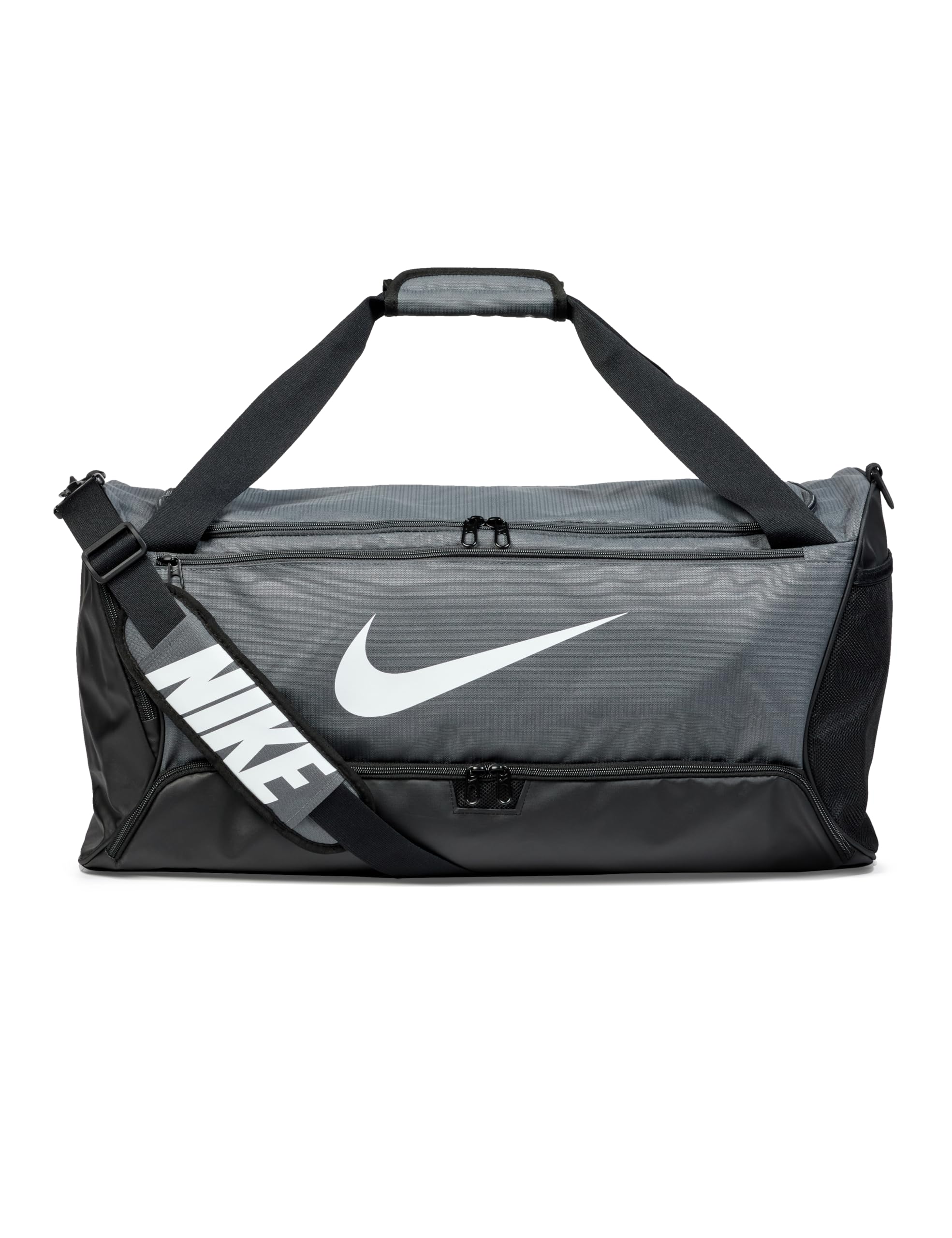 Nike Unisex Brasilia 9.5 Training Duffel Bag (Medium, 60L), Iron Grey/Black/White, MISC Image