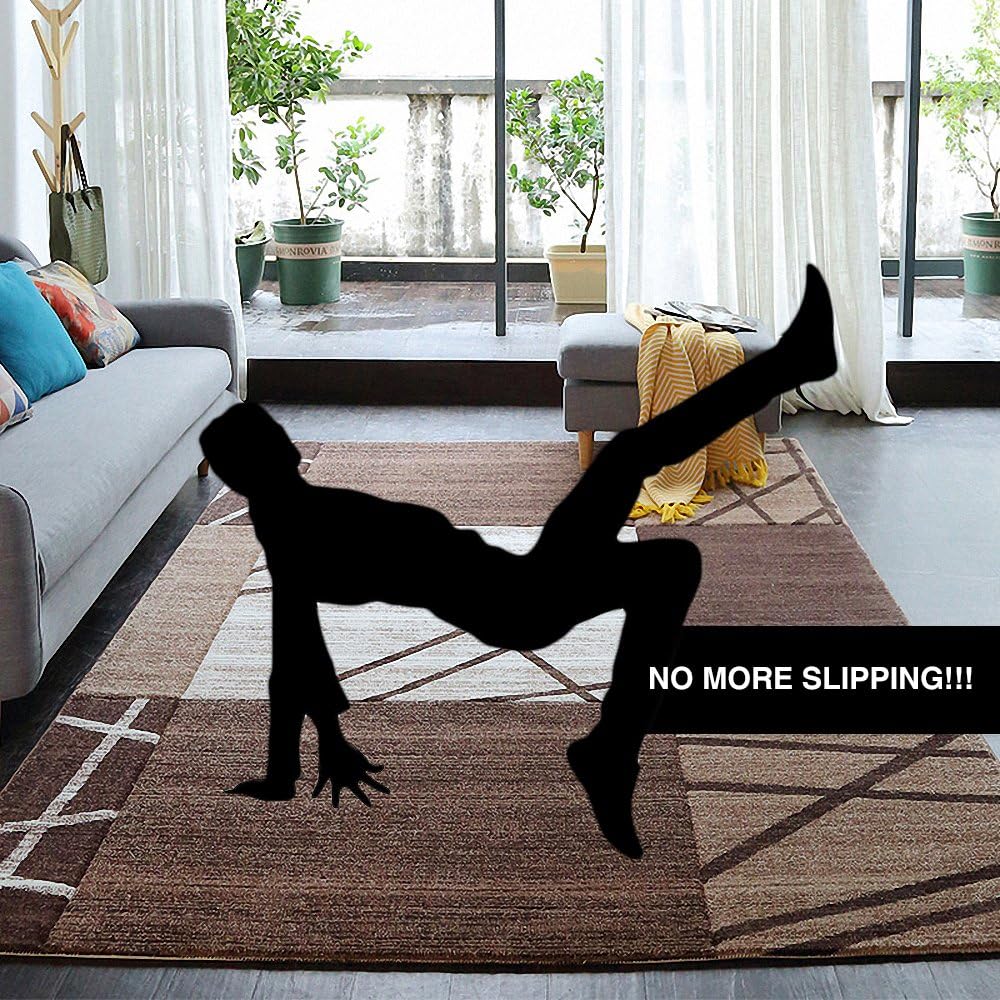 Rug Grippers, Best Non-slip Washable Rug Gripper, “VACUUM TECH” - New Materials to Anti Curling Rug Pad : Keep your rug in place & Make corner flat and Easily Peel off when need: Furniture & Decor