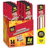 Slim Jim Jerky Meat Sticks &amp; Jalapeno Cheese, 1.15 oz., 14-ct | Good source of protein, 7g per serving; Jalapeno flavor; made with real cheese; great on-the-go snack for road trip &amp; lunches