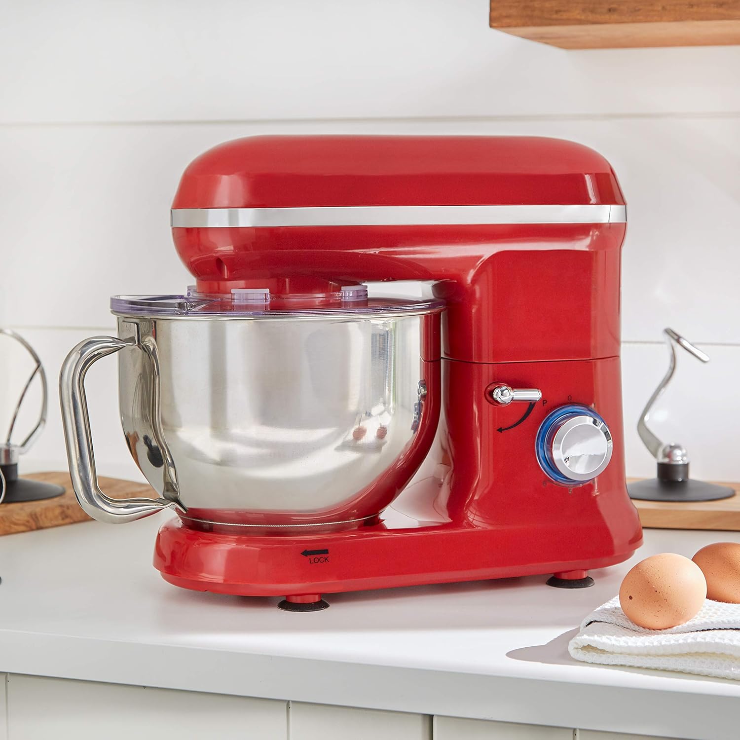 Amazon Com Brylanehome Stand Mixer Red Kitchen Dining