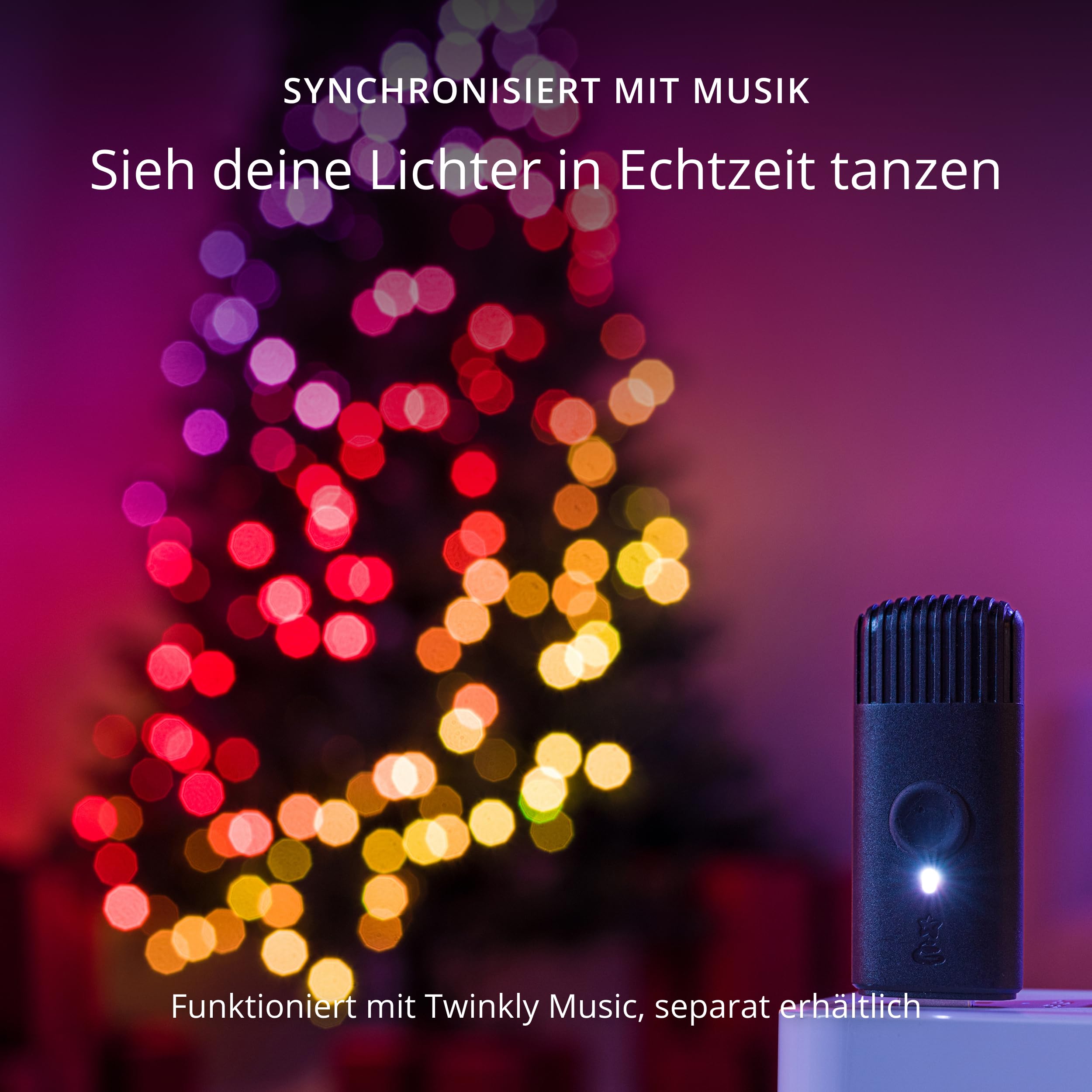 Twinkly Strings HD 700 Smart RGB+W LEDs, 38,5 Meter, Grüne Leitung, Weihnachtsbeleuchtung für Innen- und Außenbereich 7