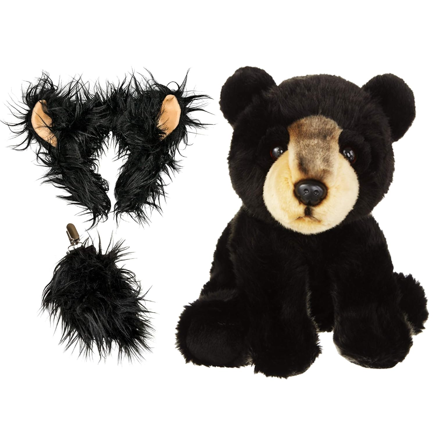 Download Costumes Wildlife Tree Stuffed Plush Zoo Animal Ears Headband And Tail Set With Plush Toy Animal Bundle Toys Games