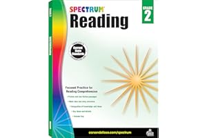 Spectrum 2nd Grade Reading Comprehension Workbooks, Nonfiction and Fiction Passages, Identifying Story Structure and Main Ide