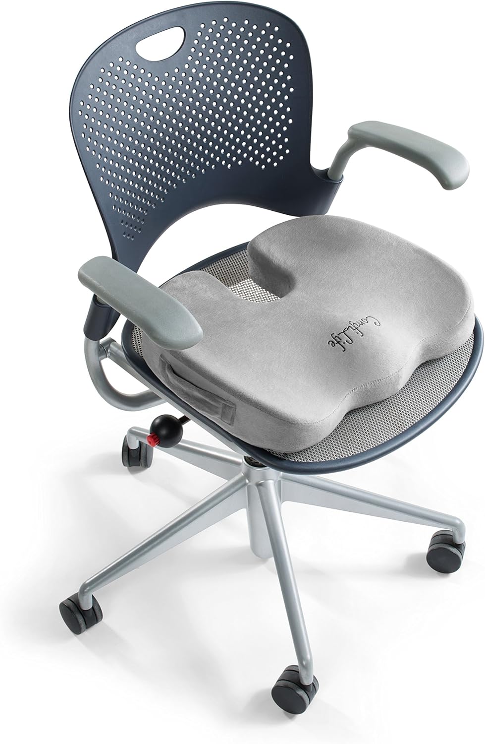 ComfiLife Premium Comfort Seat Cushion - Non-Slip Orthopedic 100% Memory Foam Coccyx Cushion for Tailbone Pain - Cushion for Office Chair Car Seat - Back Pain & Sciatica Relief: Home & Kitchen