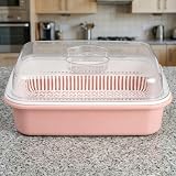 TOYANDONA Bottle Drying Rack with Cover Plastic Bottle Storage Box Kitchen view 9