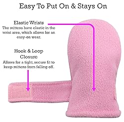 N'Ice Caps Baby Toddler Mittens Kids 2 Pairs Fleece