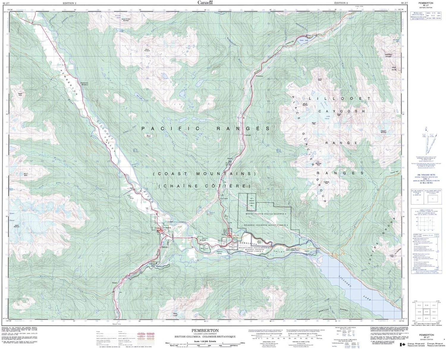 Pemberton 92 J/7 British Columbia 32.25" x 25.5