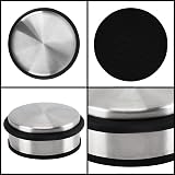 BELLE VOUS 4x Stainless Steel Floor Door Stoppers Heavy Duty Anti Slip 10cm view 4